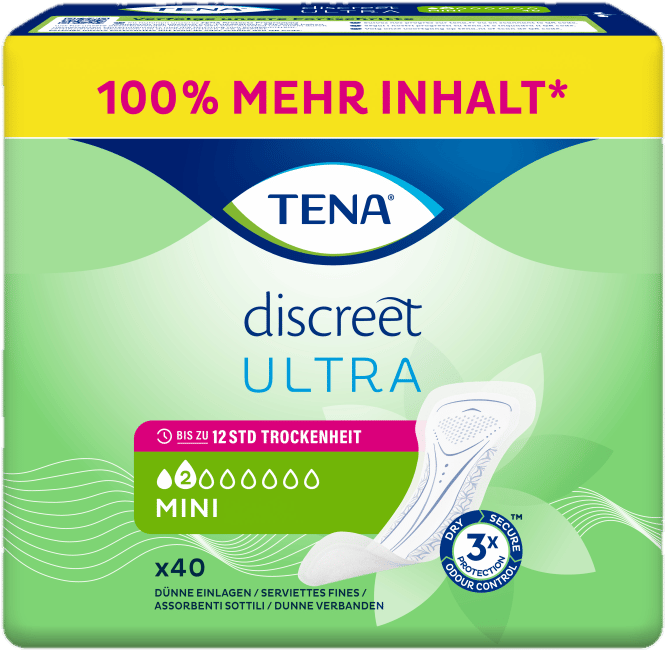 Tena Discreet Ultra Mini Duo Pack 2x20 Pads