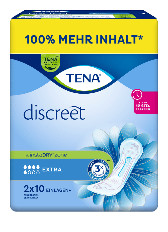 TENA DISCREET EXTRA DUOPACK 2X10 EINLAGEN