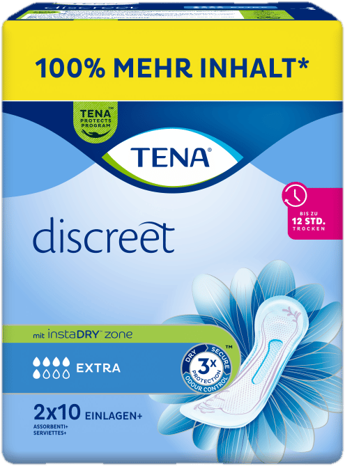 TENA DISCREET EXTRA DUOPACK 2X10 EINLAGEN