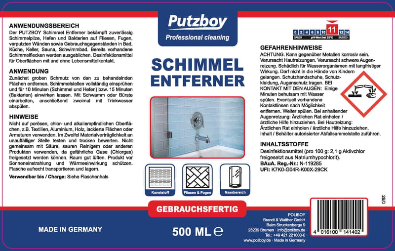 Putzboy Schimmel Entferner