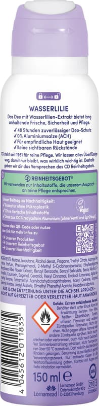 CD DEO SPRAY WASSERLILIE