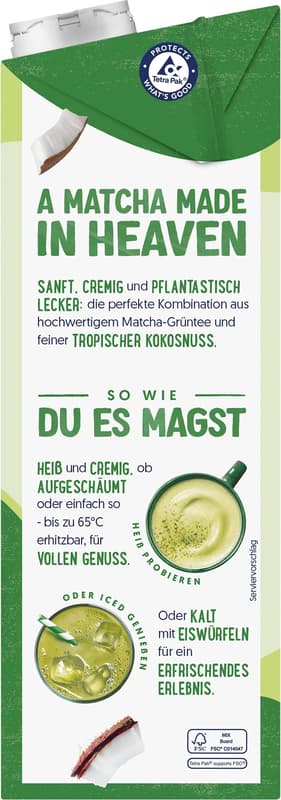 Alpro Drink Matcha Kokosnuss