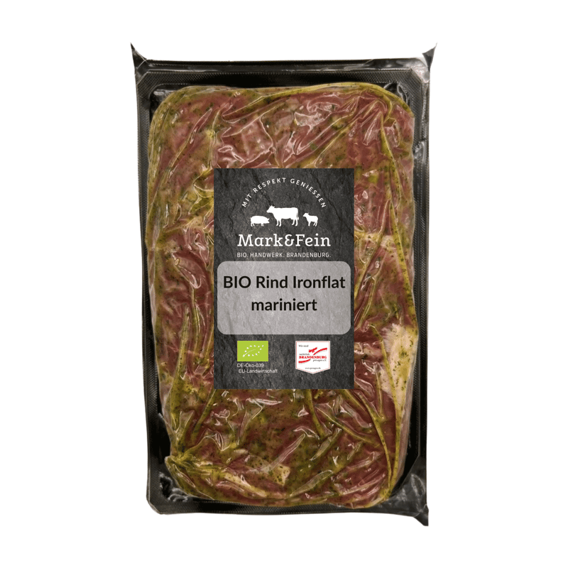 Mark&Fein BIO Rind Ironflat, mariniert, SB