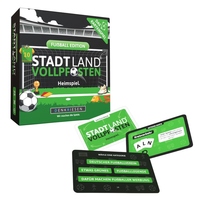 Kartenspiel STADT LAND VOLLPFOSTEN Fußball Edition