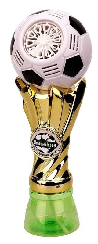 Fun Unlimited soap bubbles machine soccal trophy gold/black/white with illumination