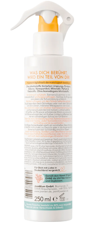Jean&Len Sensitives Sonnenspray LSF50