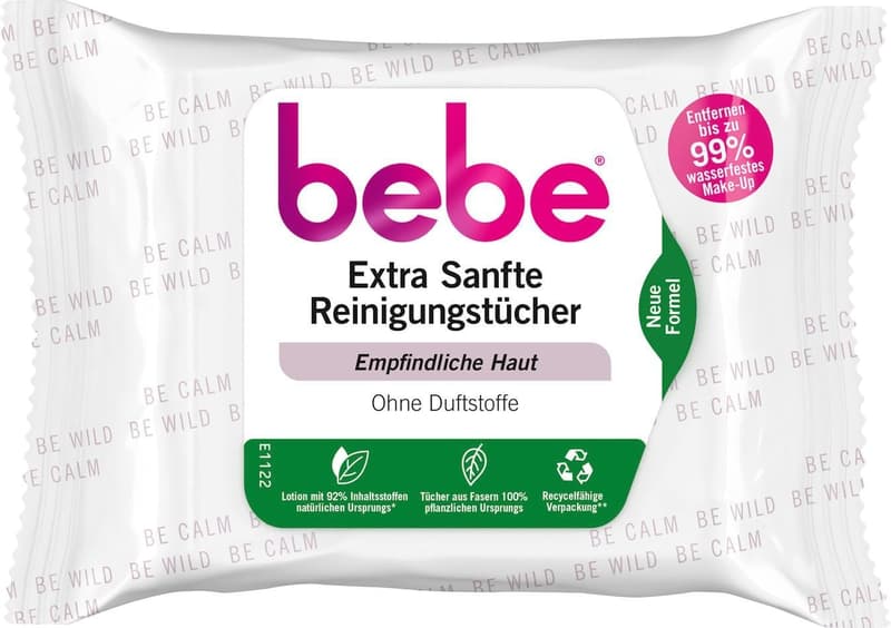 bebe Belebende Reinigungstücher Mischhaut