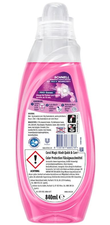 Coral Magic Wash Flüssig Color Protection 21WL Kurzwäsche