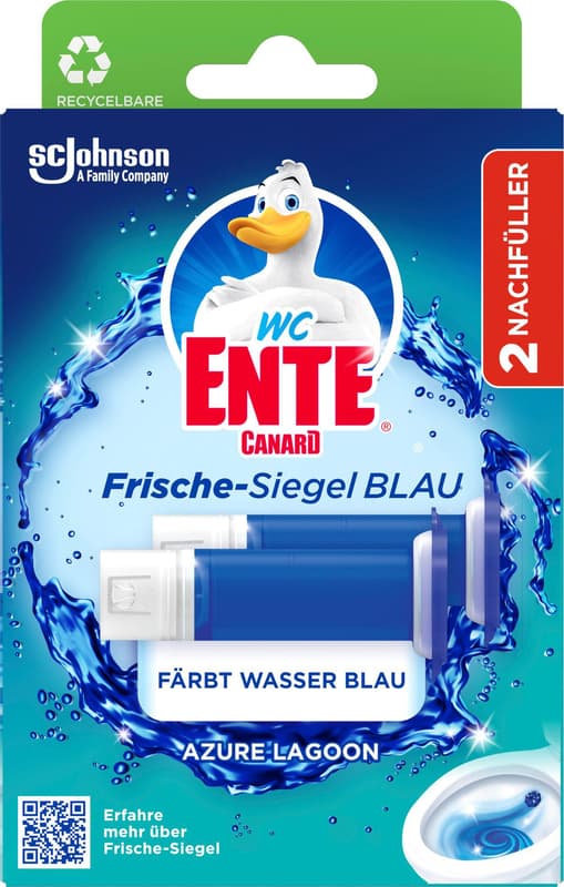 WC Ente Frische Siegel Blau Azure Lagoon
