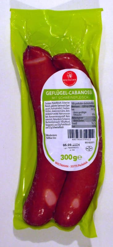 Wiltmann  Cabanossi Geflügel 300g