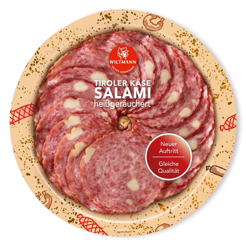 Wiltmann Tiroler Salami mit Käse 80g