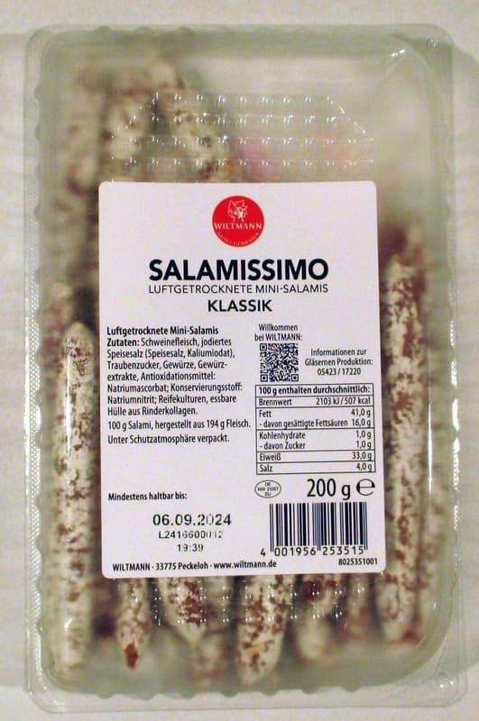 Wiltmann  Salami Snack Klassik 200g