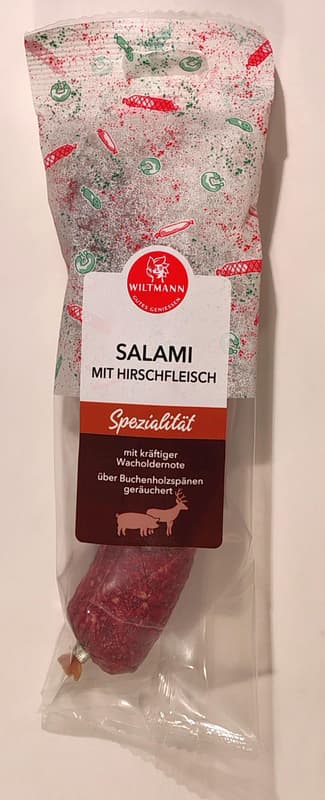 Wiltmann  Salami mit Hirsch- u Schweinefl. 250g