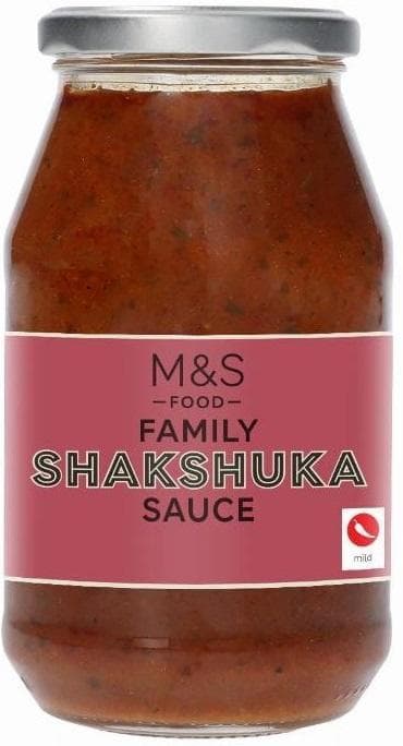 Marks & Spencer Shakshuka-Tomatensauce mit roter Paprika, Zwiebeln und Gewürzen