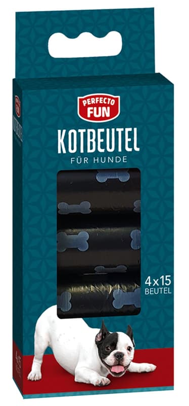 Perfecto Fun Kotbeutel 4x15 Stück