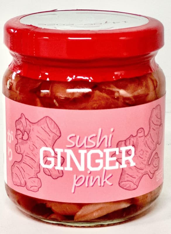 Hachi Rosafarbener Sushi-Ingwer im Glas