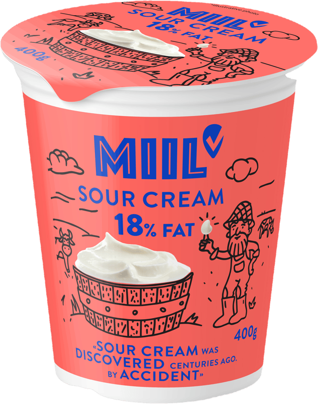 MIIL Sour cream 18%
