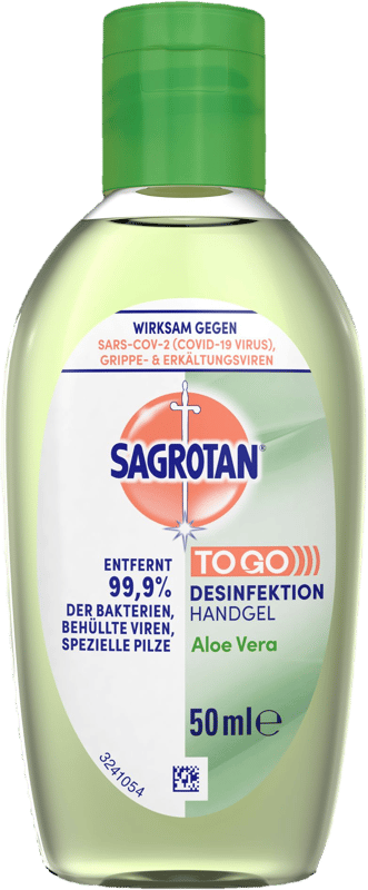 SAGROTAN Hand Sanitizing Gel with Aloe Vera 50 ml