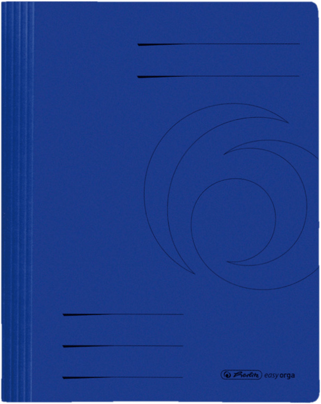 herlitz Schnellhefter easy orga Karton intensiv dunkelblau DIN A4