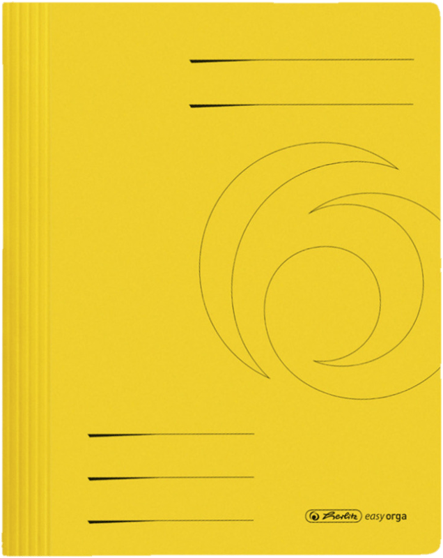herlitz Schnellhefter easy orga Karton intensiv gelb DIN A4