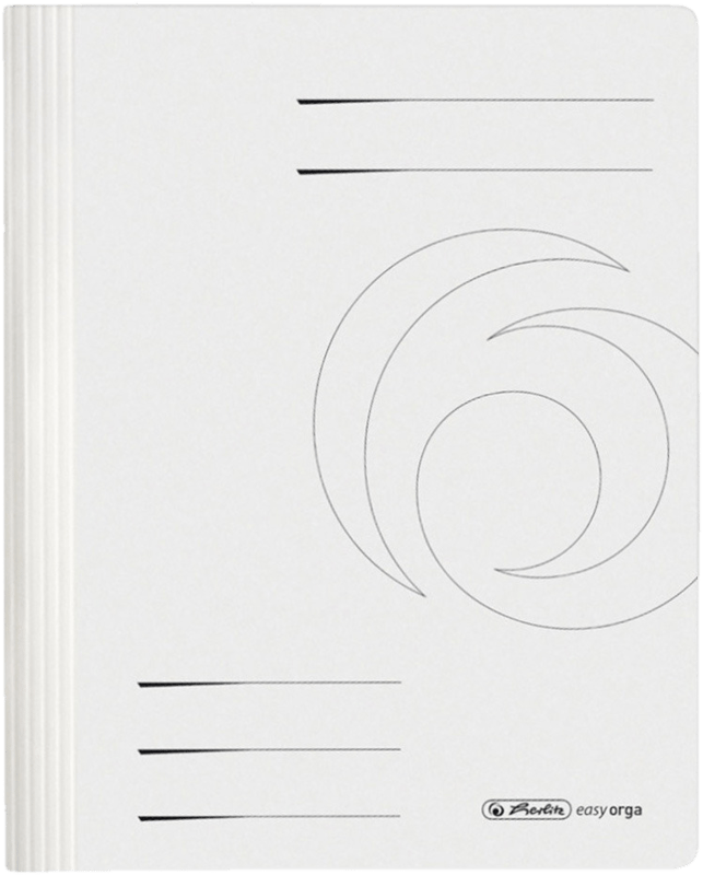 herlitz Schnellhefter easy orga Karton intensiv weiß DIN A4