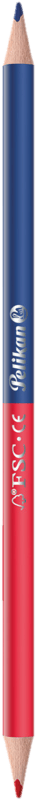 Pelikan hyphenator triangluar red/blue