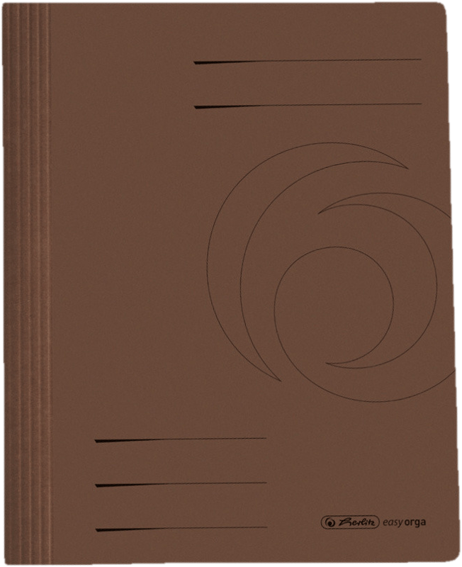 herlitz Folder easy orga carton DIN A4 intensive brown