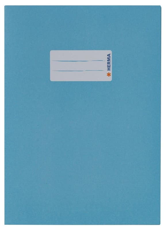 HERMA paper exercise book cover DIN A5 light blue