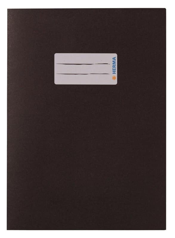 HERMA paper exercise book cover DIN A5 brown