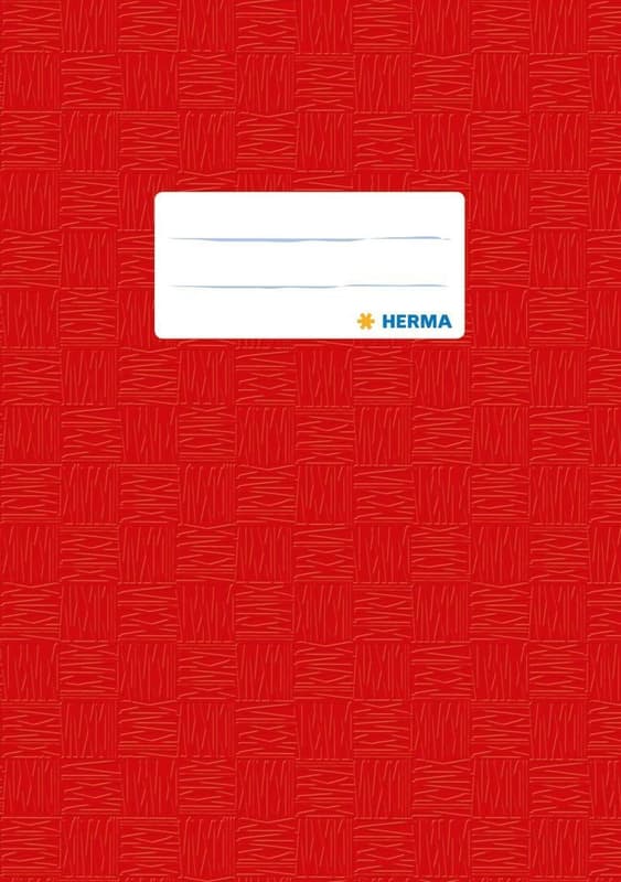 HERMA exercise book cover DIN A5 red