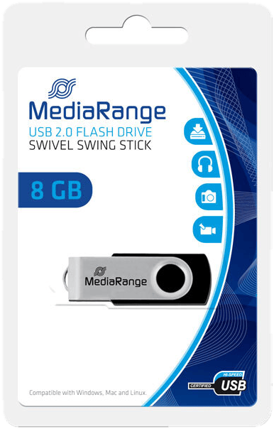 MediaRange USB Stick 2.0 Flash Drive 8 GByte
