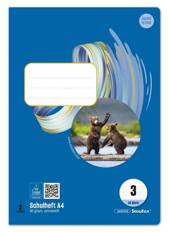 Staufen excercise book Style 16 pages DIN A4 lineation 3 lined