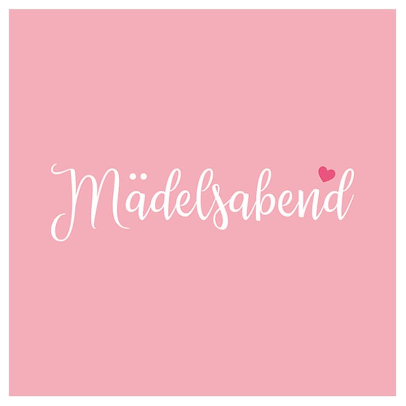 Serviette 33x33cm "Mädelsabend"