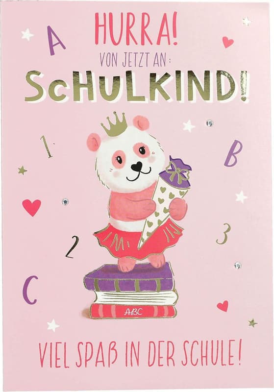 DEPESCHE Klappkarte Schule 4 Jahreszeiten Motiv 7