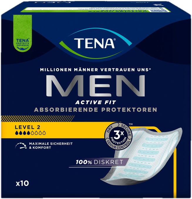 TENA MEN ACTIVE FIT LEVEL 2 10 EINLAGEN