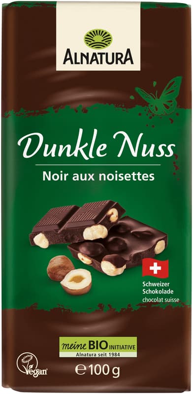 Alnatura Dunkle Nuss Schokolade 100G