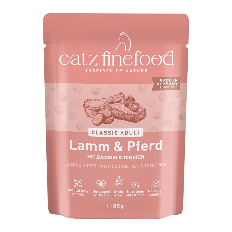 catz finefood CLASSIC Lamm & Pferd 85g