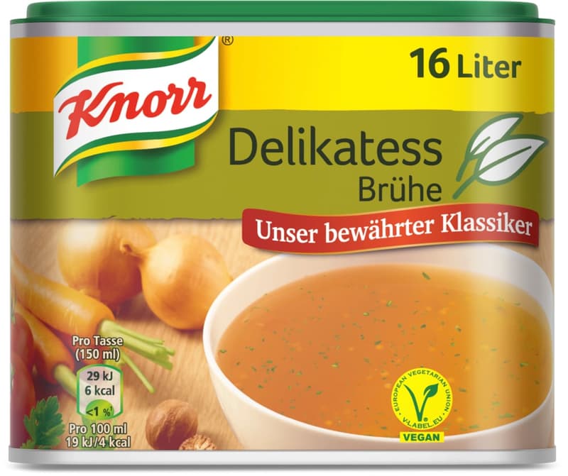 Knorr Delikatess Brühe vegan