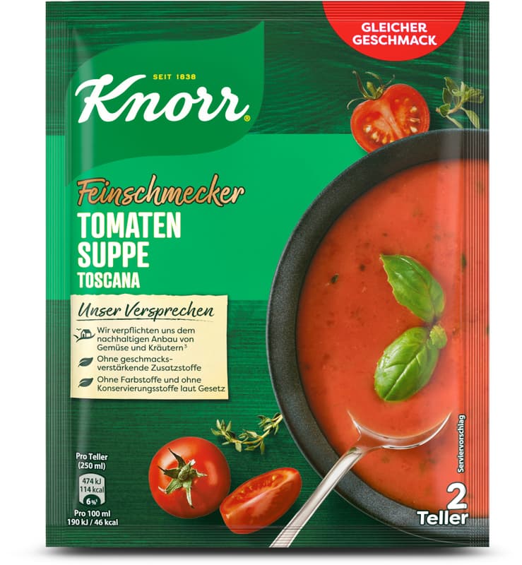 Knorr Feinschmecker Tomaten Suppe Toscana
