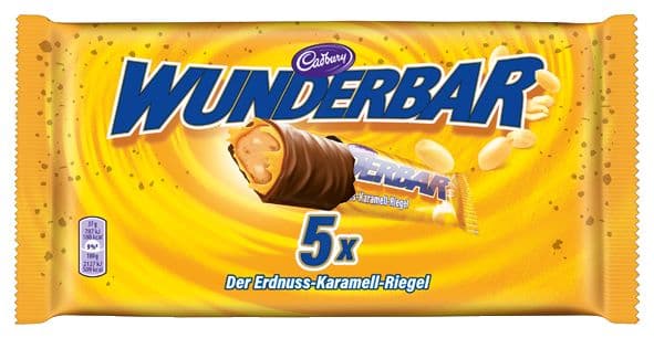 Cadbury Wunderbar Erdnuss 5er