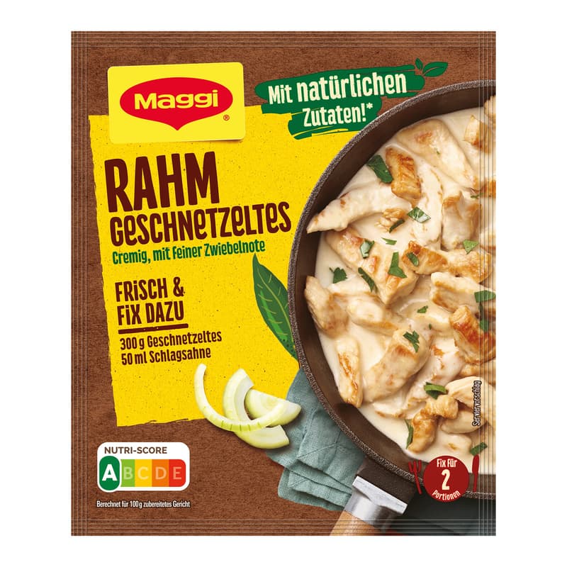 Maggi Fix für Rahm-Geschnetzeltes