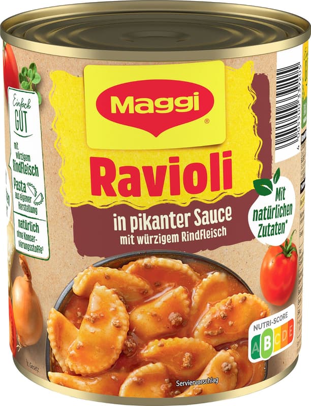 Maggi Ravioli in spicy sauce with meat
