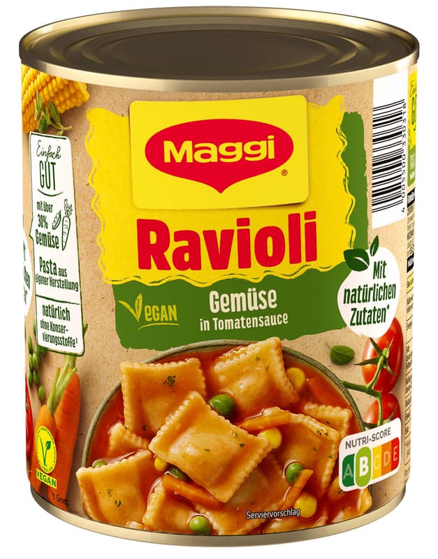 Maggi Gemüse Ravioli ohne Fleisch