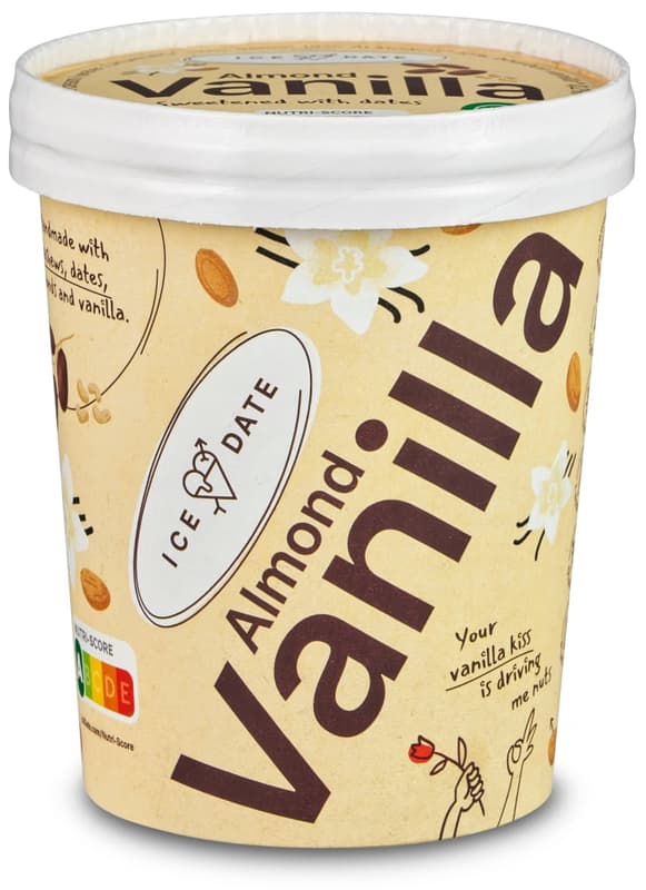 iceDate Organic Almond Vanilla Ice Cream