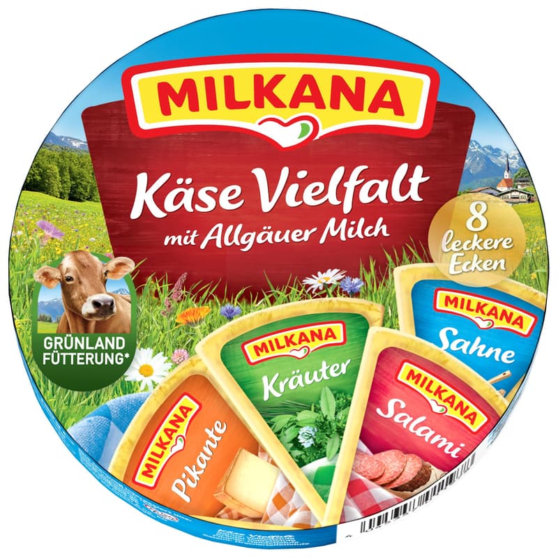 Milkana Vielfalt-Streichkäse Runddose