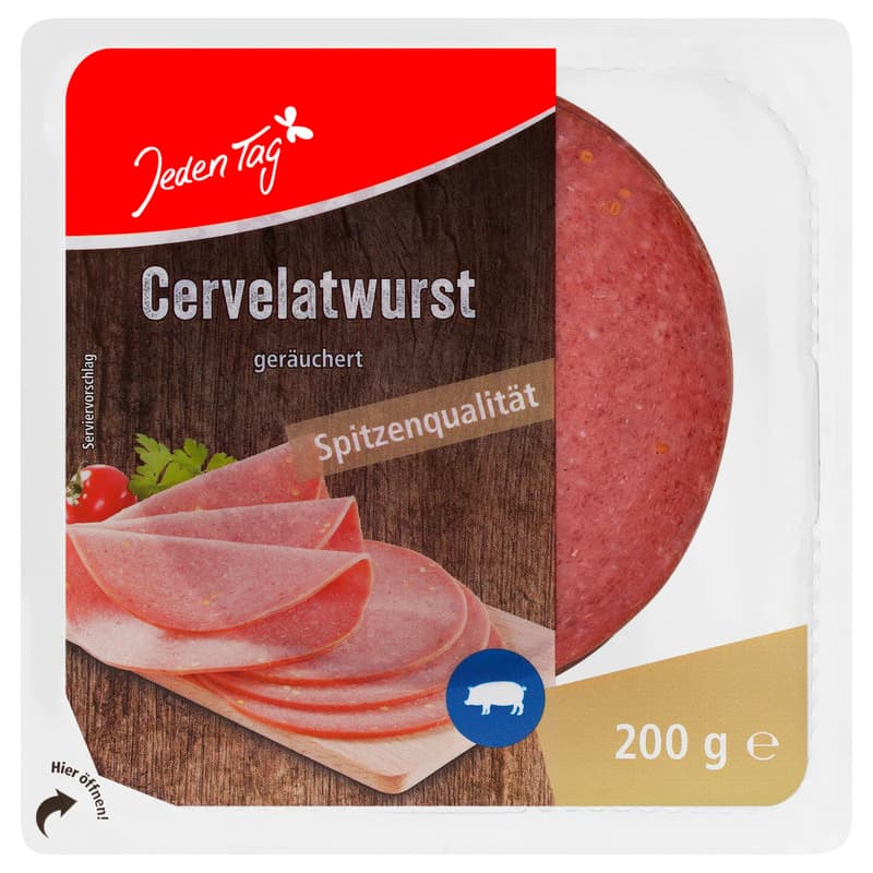 Cervelat sausage every day