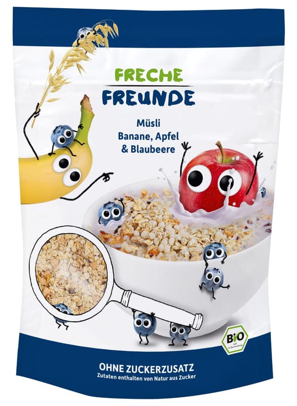 Freche Freunde Organic Cheeky Muesli Banana, Apple & Blueberry