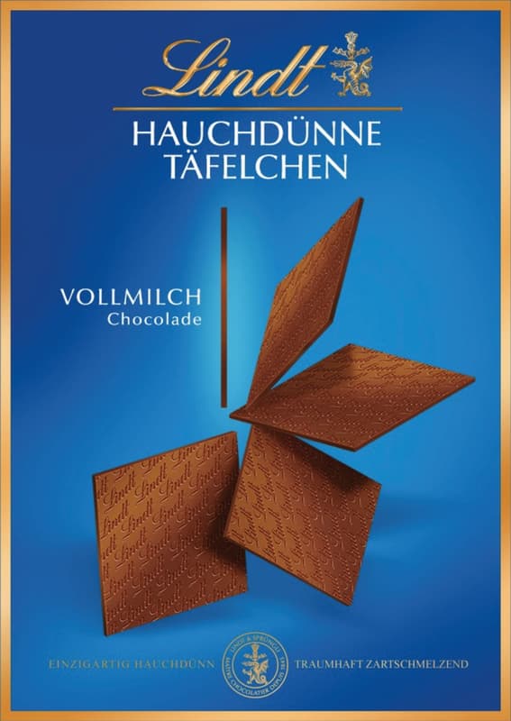 Lindt Hauchdünne Täfelchen Vollmilch