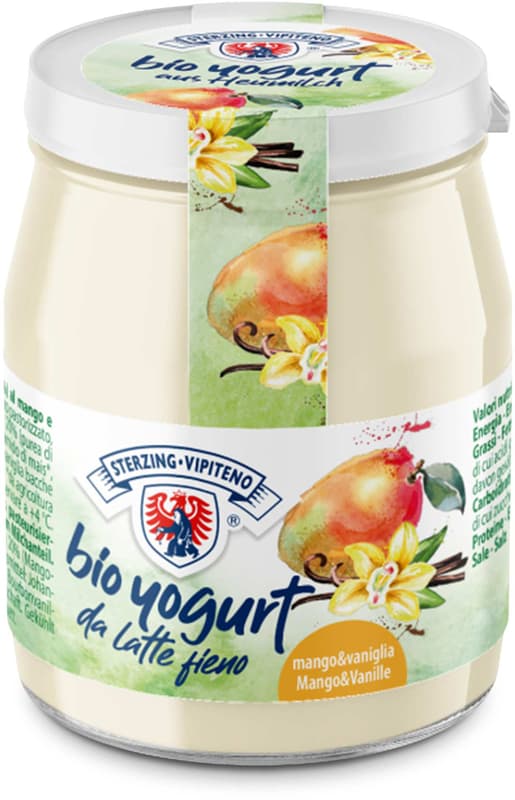 Sterzing BIO Joghurt Mango/Vanille aus Heumilch im Glas