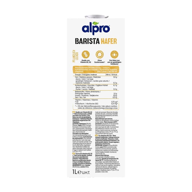 Alpro Barista Haferdrink VEGAN